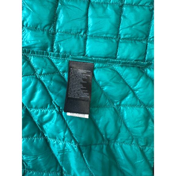 The North Face Women’s ThermoBall Lightweight Quilted Jacket Black Teal S - Picture 5 of 6